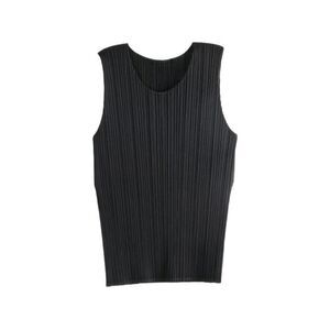 Pleats Please Black Tops - Vests & Tank Tops Women